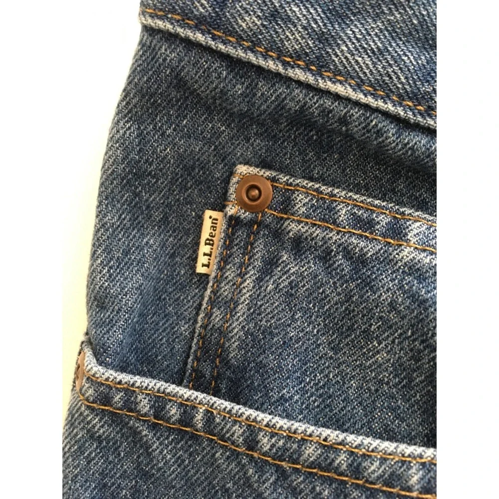 LL Bean Classic Fit Men's Sz 46x32 Denim Blue Jeans 100% Cotton 220626
